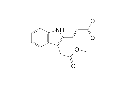 trans-Methyl 2-(2-(2-Carbomethocy)vinyl-1H-indol-3-yl)acetate