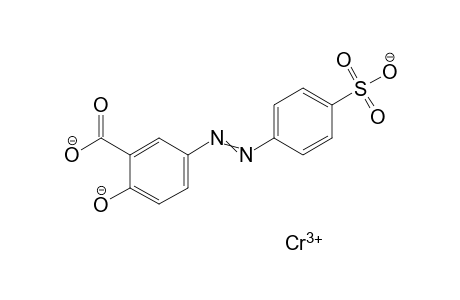 Benzoic acid, 2-hydroxy-5-[(4-sulfophenyl)azo]- Cr complex