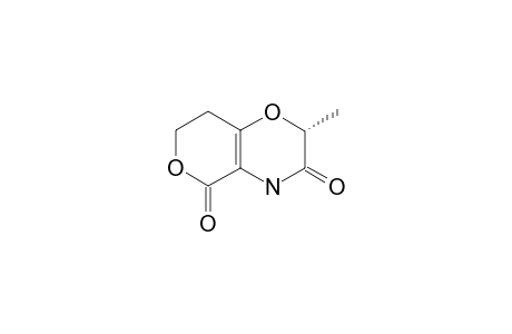(+)-(R)-2-METHYL-7,8-DIHYDROPYRANOL-[4.3-B]-[1.4]-OXAZINE-3,5-(2-H,4-H)-DIONE