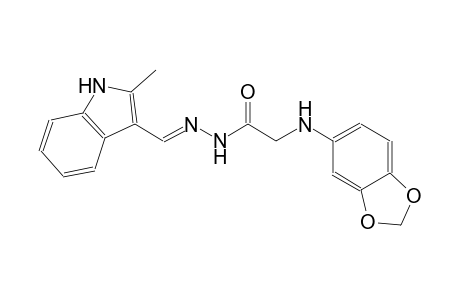 acetic acid, (1,3-benzodioxol-5-ylamino)-, 2-[(E)-(2-methyl-1H-indol-3-yl)methylidene]hydrazide