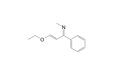 (1E)-1-Ethoxy-3-(methylimino)-3-phenyl-1-propene