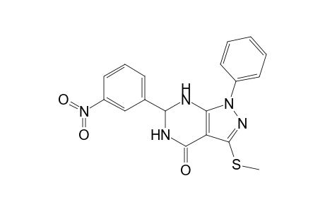 3-methylsulphanyl-6-(3-nitrophenyl)-1-phenyl-4,5,6,7-tetrahydro-1H-pyrazolo[3,4-d]pyrimidin-4-one