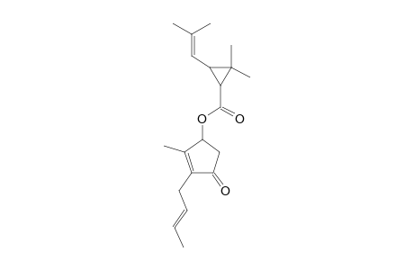 2,2-dimethyl-3-(2-methylprop-1-enyl)cyclopropane-1-carboxylic acid [3-[(E)-but-2-enyl]-4-keto-2-methyl-1-cyclopent-2-enyl] ester