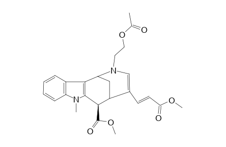 (1RS,5RS,6SR)-2-(2-ACETOXYETHYL)-6-(METHOXYCARBONYL)-7-METHYL-1,2,5,6-TETRAHYDRO-1,5-METHANOAZOCINO-[4,3-B]-INDOLE-4-(E)-ACRYLATE