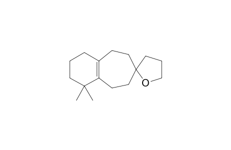 Decahydro-1,1-dimethyl-spiro[7H-benzocycloheptene-7,2'(3'H)-furan]