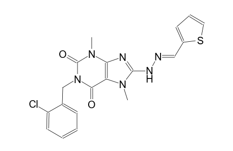 2-thiophenecarbaldehyde [1-(2-chlorobenzyl)-3,7-dimethyl-2,6-dioxo-2,3,6,7-tetrahydro-1H-purin-8-yl]hydrazone