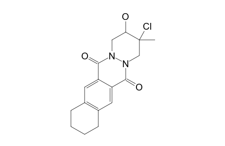 2-CHLORO-3-HYDROXY-2-METHYL-6,13-DIOXO-1,2,3,4,6,13-HEXAHYDRO-BENZO-[G]-PYRIDAZINE-[1.2-B]-PHTHALAZINE