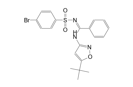 4-bromo-N-[(Z)-[(5-tert-butyl-3-isoxazolyl)amino](phenyl)methylidene]benzenesulfonamide