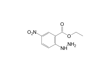 2-hydrazino-5-nitrobenzoic acid, ethyl ester