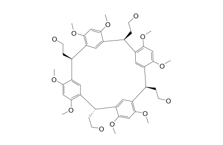 R-2,C-8,T-14,T-20-TETRA-(HYDROXYETHYL)-PENTACYClO-[19.3.1.1^3,7.1^15,19]-OCTACOSA-1(25),3,5,7(28),9,11,13(27),15,17,19(26),21,23-DODECAEN-4,6,10,12,16,18,22,24