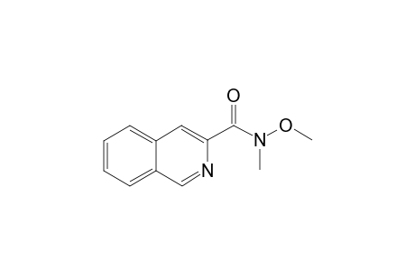 N-Methyl-N-methoxyquinoline-3-carboxyamide