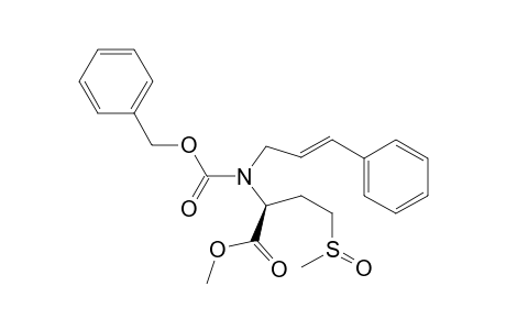 Methyl 2-(N-Benzyloxycarbonyl-N-cinnamylamino)-4-(methyloxosulfanyl)butanoate