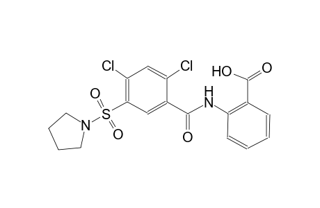 benzoic acid, 2-[[2,4-dichloro-5-(1-pyrrolidinylsulfonyl)benzoyl]amino]-