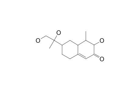 4,4A,5,6,7-HEXAHYDRO-3-HYDROXY-6-(1',2'-DIHYDROXY-1'-METHYLETHYL)-4-METHYL-2(3H)-NAPHTHALENONE