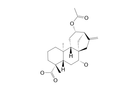 ent-12.beta.-Acetoxy-7.beta.-hydroxykaur-16-en-19-oic acid