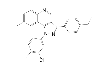 1-(3-chloro-4-methylphenyl)-3-(4-ethylphenyl)-8-methyl-1H-pyrazolo[4,3-c]quinoline