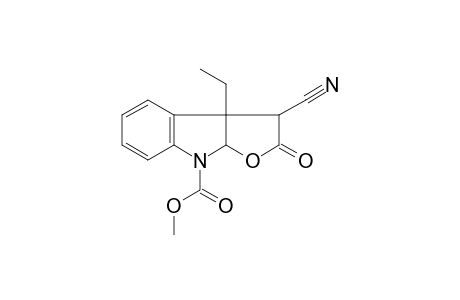 1-cyano-8b-ethyl-2-keto-1,3a-dihydrofuro[2,3-b]indole-4-carboxylic acid methyl ester