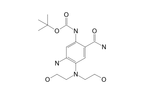 N-[5-amino-4-(bis(2-hydroxyethyl)amino)-2-carbamoyl-phenyl]carbamic acid tert-butyl ester