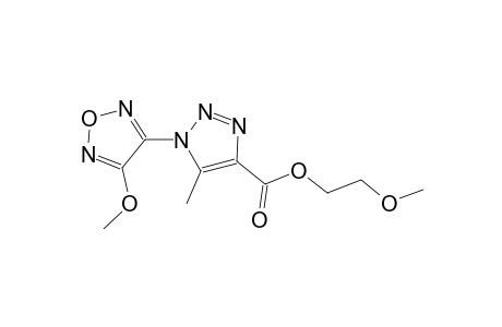 1H-1,2,3-triazole-4-carboxylic acid, 1-(4-methoxy-1,2,5-oxadiazol-3-yl)-5-methyl-, 2-methoxyethyl ester