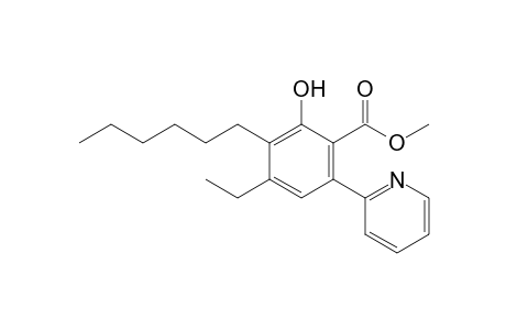 Methyl 2-Hydroxy-4-ethyl-3-hexyl-6-(pyrid-2-yl)benzoate