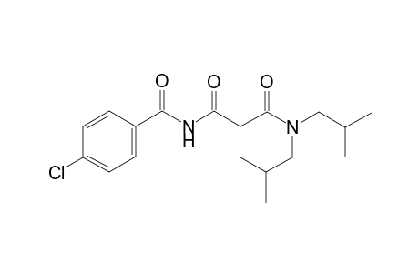 Benzamide, 4-chloro-N-(2-diisobutylcarbamoylacetyl)-