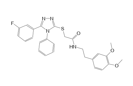 acetamide, N-[2-(3,4-dimethoxyphenyl)ethyl]-2-[[5-(3-fluorophenyl)-4-phenyl-4H-1,2,4-triazol-3-yl]thio]-