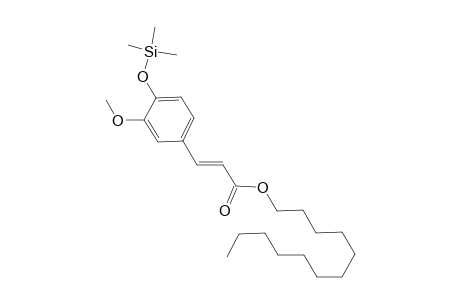 Ferulic acid <(E)-> dodecyl ester, mono-TMS