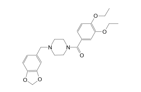1-(1,3-benzodioxol-5-ylmethyl)-4-(3,4-diethoxybenzoyl)piperazine