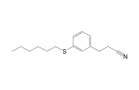 3-(Hexylthio)hydrocinnamonitrile