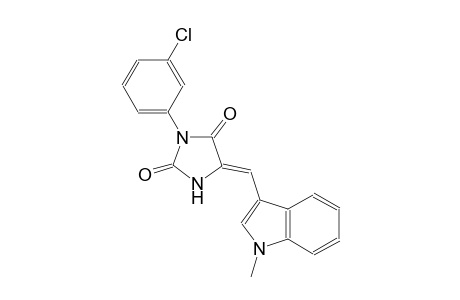 (5Z)-3-(3-chlorophenyl)-5-[(1-methyl-1H-indol-3-yl)methylene]-2,4-imidazolidinedione
