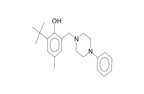 2-(tert-butyl)-4-methyl-6-(4-phenylpiperazinomethyl)phenol