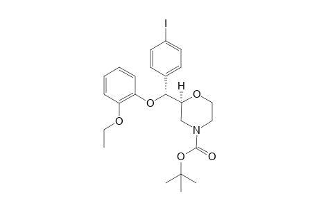 (2S)-2-[(R)-(p-Iodophenyl)(2'-ethoxyphenoxy)methyl]-N-(t-butoxycarbonyl)-morpholine