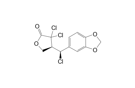 (4R*)-4-[(S*)-1,3-Benzodioxol-5-yl(chloro)methyl]-3,3-dichlorodihydrofuran-2(3H)-one