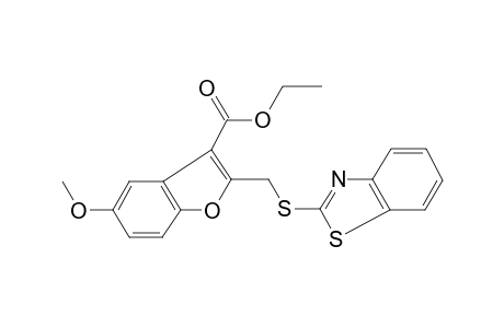 Ethyl 2-[(1,3-benzothiazol-2-ylsulfanyl)methyl]-5-methoxy-1-benzofuran-3-carboxylate