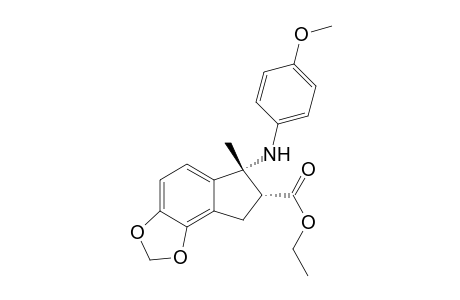 Ethyl 6-{(4-methoxyphenyl)amino}-6-methyl-7,8-dihydro-6H-indeno[4,5-d][1,3] dioxole-7-carboxylate