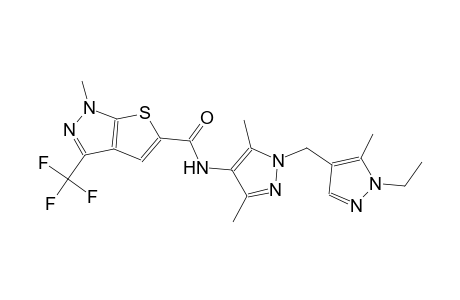 1H-thieno[2,3-c]pyrazole-5-carboxamide, N-[1-[(1-ethyl-5-methyl-1H-pyrazol-4-yl)methyl]-3,5-dimethyl-1H-pyrazol-4-yl]-1-methyl-3-(trifluoromethyl)-
