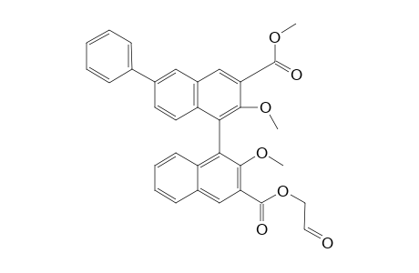 2,2'-Dimethoxy-6-phenyl-[1,1']binaphthalenyl-3,3'-dicarboxylic acid 3-methyl ester 3'-(2-oxo-ethyl) ester