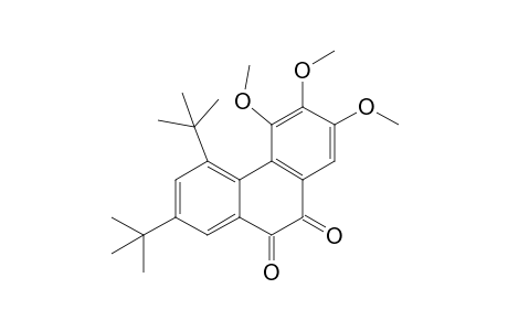 5,7-Ditert-butyl-2,3,4-trimethoxy-phenanthrene-9,10-dione