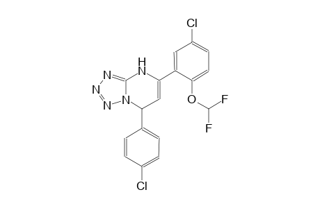 tetrazolo[1,5-a]pyrimidine, 5-[5-chloro-2-(difluoromethoxy)phenyl]-7-(4-chlorophenyl)-4,7-dihydro-