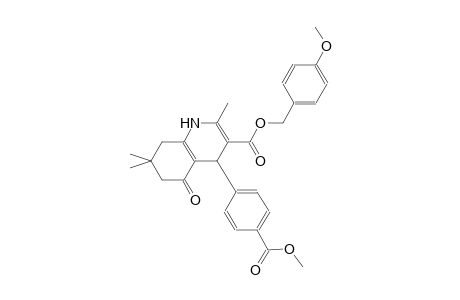 3-quinolinecarboxylic acid, 1,4,5,6,7,8-hexahydro-4-[4-(methoxycarbonyl)phenyl]-2,7,7-trimethyl-5-oxo-, (4-methoxyphenyl)methyl ester