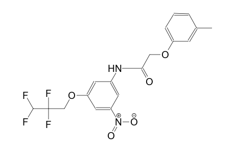 2-(3-methylphenoxy)-N-[3-nitro-5-(2,2,3,3-tetrafluoropropoxy)phenyl]acetamide