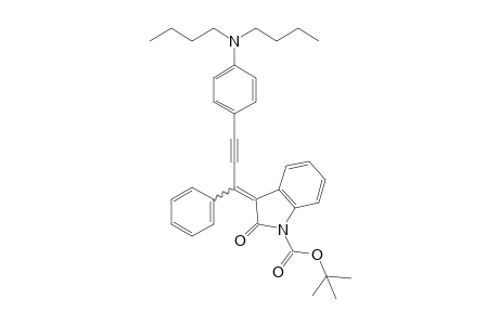 tert-Butyl 3-(3-(4-dibutylamino)phenyl-1-phenylprop-2-ynylidene)-2-oxoindoline-1-carboxylate