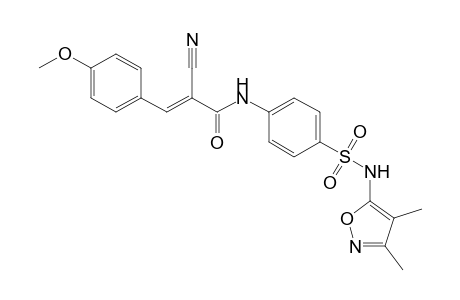2-Cyano-N-(4-{[(3,4-dimethylisoxazol-5-yl)amino]sulfonyl}phenyl)-3-(4-methoxylphenyl)-acrylamide