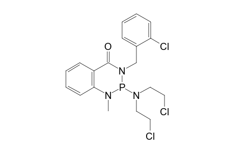 2-(bis(2-chloroethyl)amino)-3-(2-chlorobenzyl)-1-methyl-2,3-dihydrobenzo[d][1,3,2]diazaphosphinin-4(1H)-one