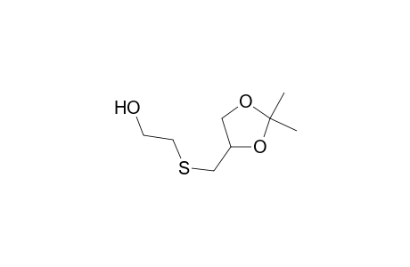 4-[[(2-Hydroxyethyl)thio]methyl]-2,2-dimethyl-1,3-dioxolane