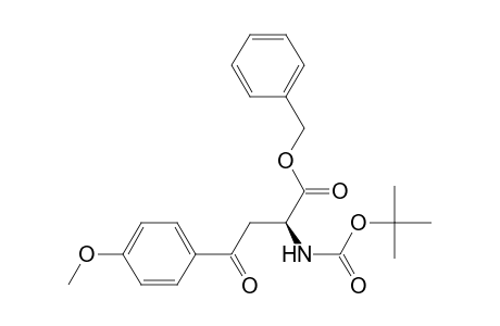 Benzyl 2(S)-[(tert-butoxycarbonyl)amino]-4-oxo-4-(4'-methoxyphenyl)butanoate
