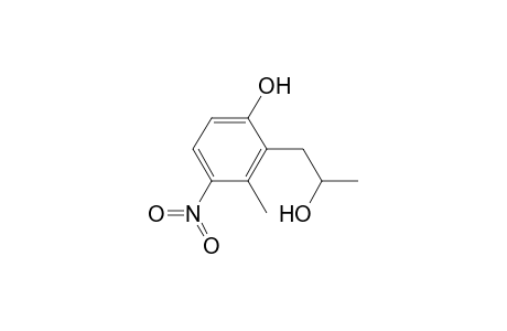 2-(2-Hydroxypropyl)-3-methyl-4-nitrophenol