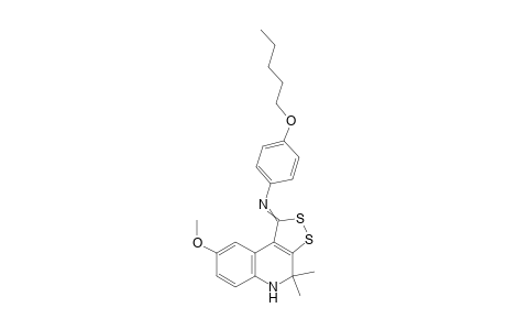 (8-Methoxy-4,4-dimethyl-4,5-dihydro-1H-[1,2]dithiolo[3,4-c]quinolin-1-ylidene)(4-pentyloxyphenyl)amine