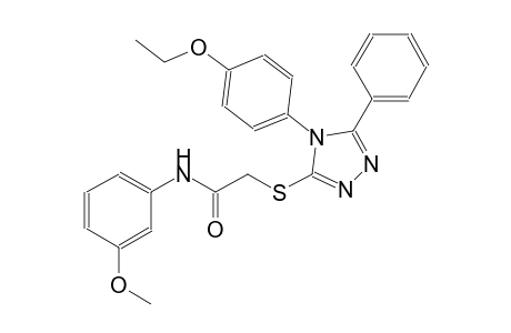2-{[4-(4-ethoxyphenyl)-5-phenyl-4H-1,2,4-triazol-3-yl]sulfanyl}-N-(3-methoxyphenyl)acetamide