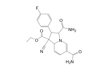 1-indolizinecarboxylic acid, 3,6-bis(aminocarbonyl)-1-cyano-2-(4-fluorophenyl)-1,2,3,8a-tetrahydro-, ethyl ester